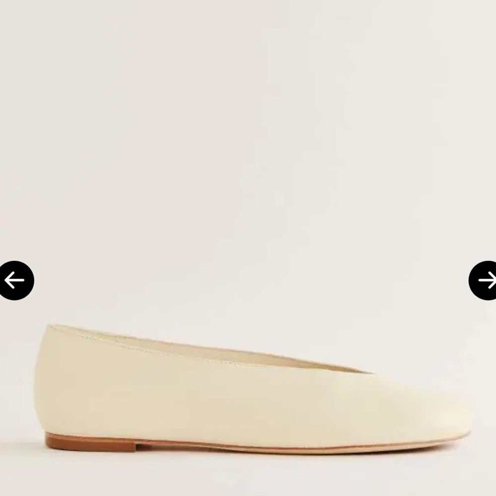 Reformation Cream Ballet Flats - Picture 2 of 9